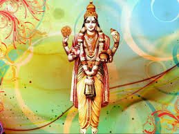 A picture of Dhanvantari goddess is seen here