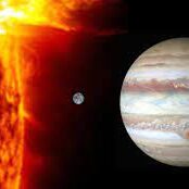 Jupiter and Sun