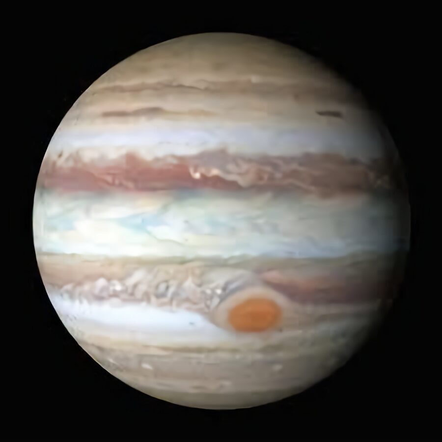 A view of the planet Jupiter
