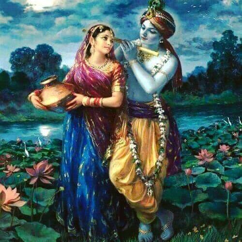 Lord Krishna with Radha