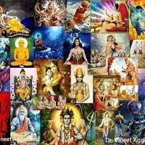 A collage of Hindu gods